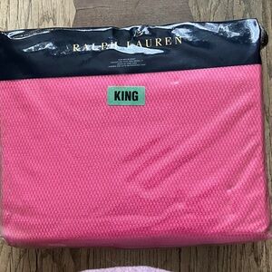 Ralph Lauren Pink King Bedding Set